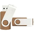 thumbnail image 1 of 4GB USB Flash Drive 2 Pack Memory Stick Wood USB FLash drive High Speed USB 2.0 Swivel Thumb Drive 2 Pack USB Drive, 1 of 7