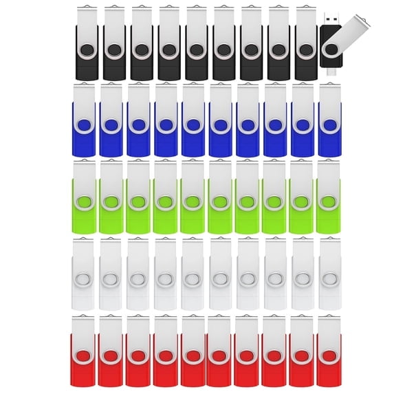 4GB&nbsp;50 Pack &nbsp;Flash Drive 2-in-1 USB A + Type C Flash Drives Thumb Drive USB 2.0 Memory Stick&nbsp;