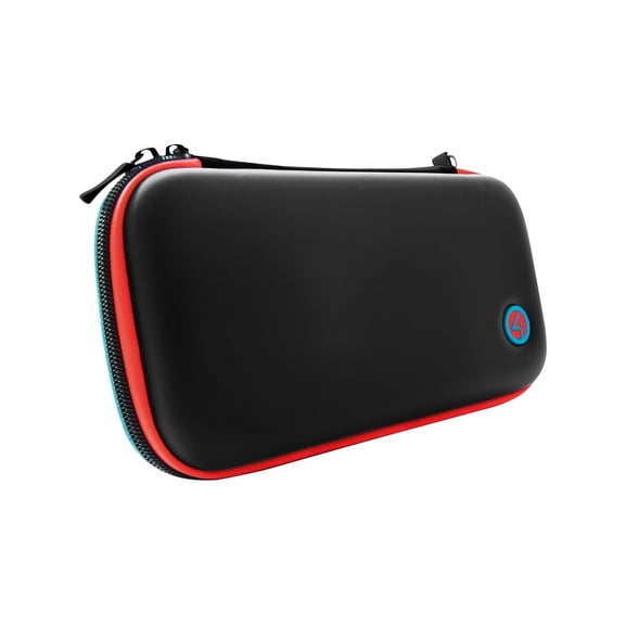 4Gamers Premium Travel Case Compatible with Nintendo Switch, Switch Lite and OLED Edition - Blue & Red