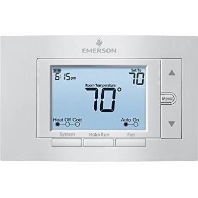 White Digital Non-Programmable Thermostat with Backlit Display