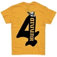 thumbnail image 1 of 4Hunnid YG Men's T-Shirt Cupid Short Sleeve Crewneck Tee (Small, Gold), 1 of 6