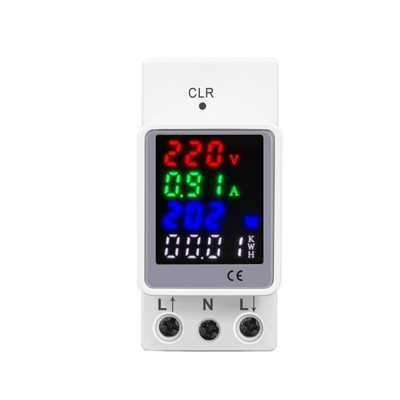 4IN1 AC 100A Age Current Electric Energy Monitor Meter AMP Meter Ammeter Din Rail ,Live Data