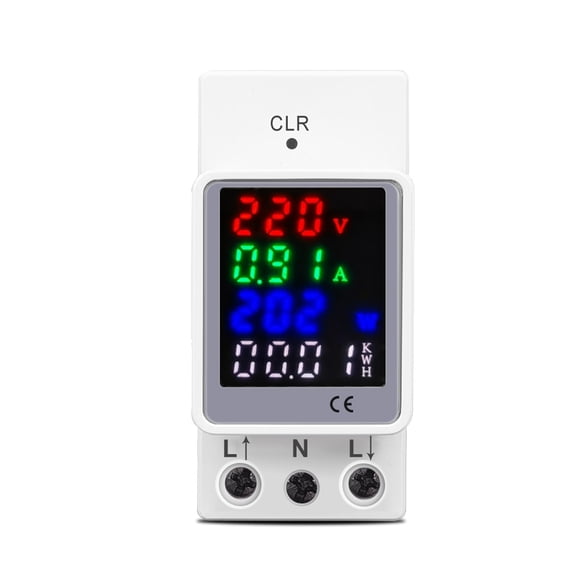 4IN1 AC100A Voltage Current KWH Electric Energy Monitor Meter Voltmeter Ammeter Wattmeter ,Easy to Install