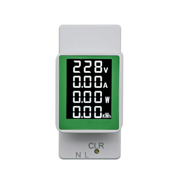 4IN1 Din Rail AC Monitor AC50-300V 100A Voltage Current Watt KWH Power Digital Energy Meter Voltmeter Ammeter Wattmeter