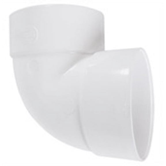4In PVC S and Drain 90Deg Elbow Genova Products Pvc-S&D Elbows 40740