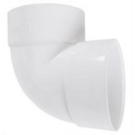4In PVC S and Drain 90Deg Elbow Genova Products Pvc-S&D Elbows 40740