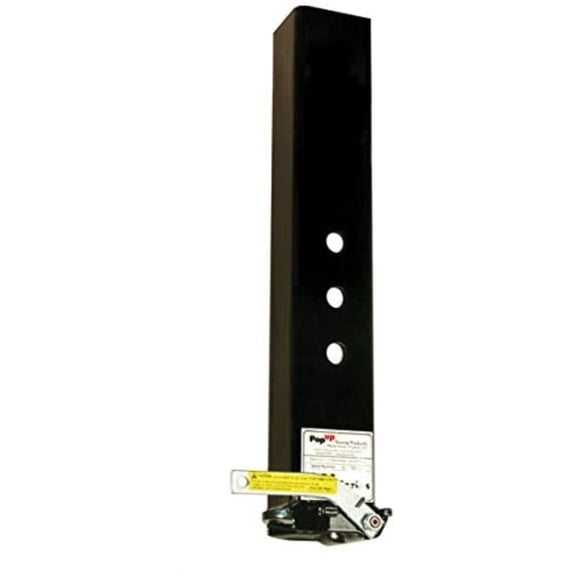 POPUP GN3 Black Gooseneck self-Latching Coupler (for 2 5/16" Ball, 4" sq. Tube.)