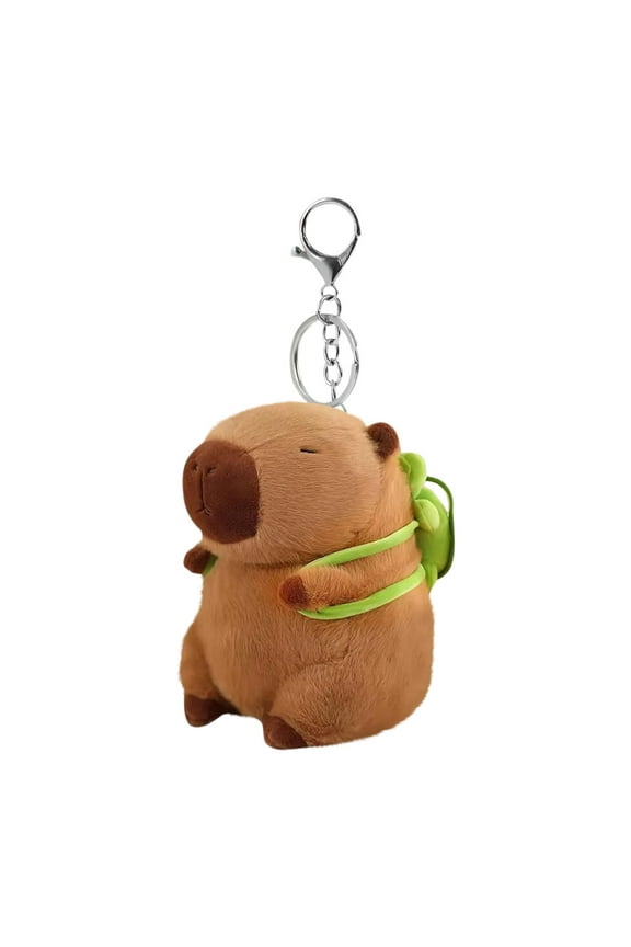 4Inch Cuddly Capybara Plush Toy Keychains, Stuffed Animals Plush Bag Charms, Gifts for Teens Women & Fans