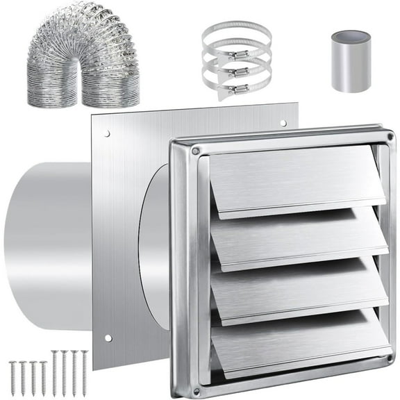 4Inch Dryer Vent Wall Duct Kits Dryer Vent Connectors Dryer Vent Wall Plate