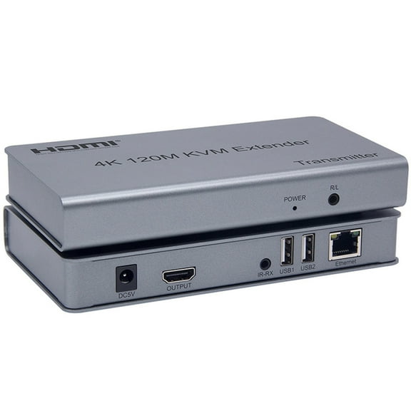4K 120M HDMI KVM Extender over RJ45 Ethernet Cat5e/6 Cable HDMI USB extender Transmitter Receiver kit Support USB Mouse Keyboard TAPDRA Spare Part