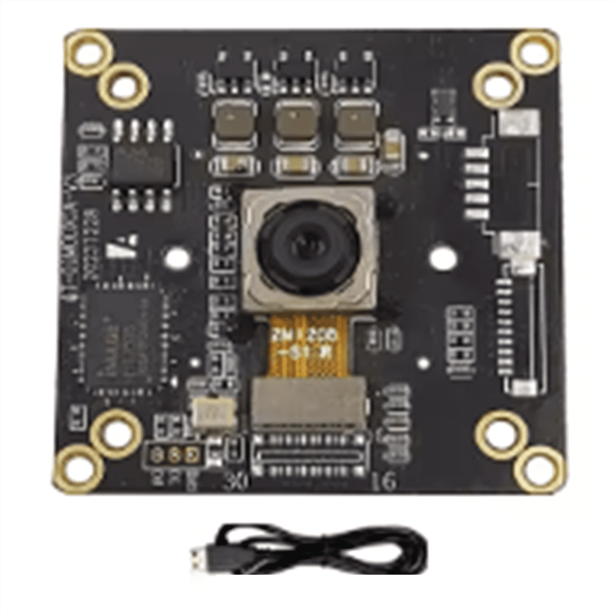4K 12MP IMX362 Cmos USB3.0 Camera Module PDAF AF Auto Focus 15fps Webcam No Distortion UVC Free Drive Face Recognition,1 * Camera Module 1 * USB cable,Black