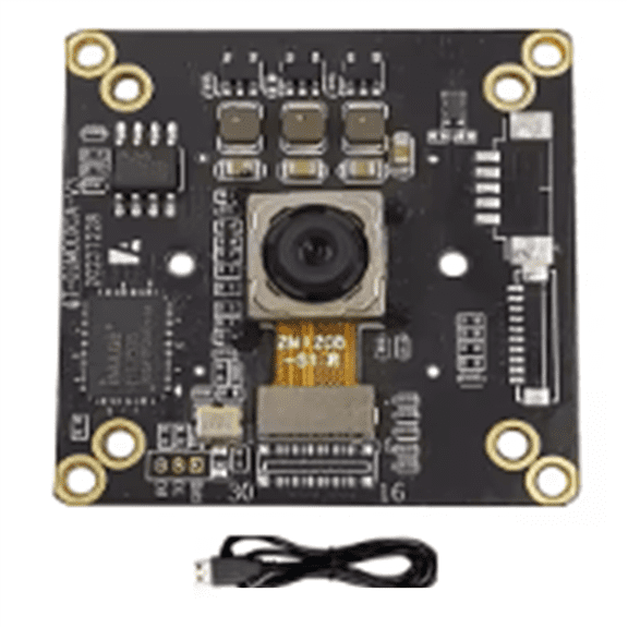 4K 12MP IMX362 Cmos USB3.0 Camera Module PDAF AF Auto Focus 15fps Webcam No Distortion UVC Free Drive Face Recognition,1 * Camera Module 1 * USB cable,Black