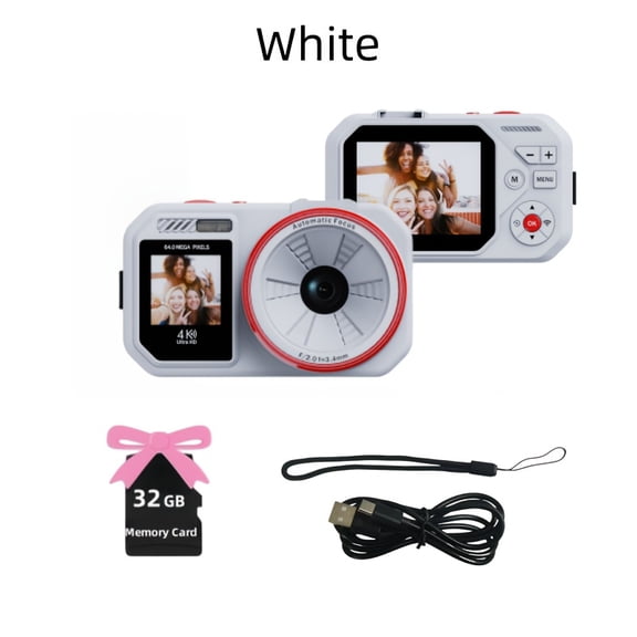 4K 2.8 Inch Dual Screen Digital Camera with Built-In 1000Mah Capacity Battery And Hotpot Wi-Fi Transportation Function Perfect for Selfie Lover And Travel Photograph