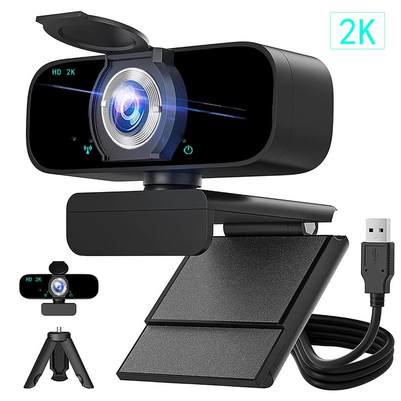 4K/2K/1080P Webcam with microphone, Web Camera for PC/Laptop/Mac, Plug ...