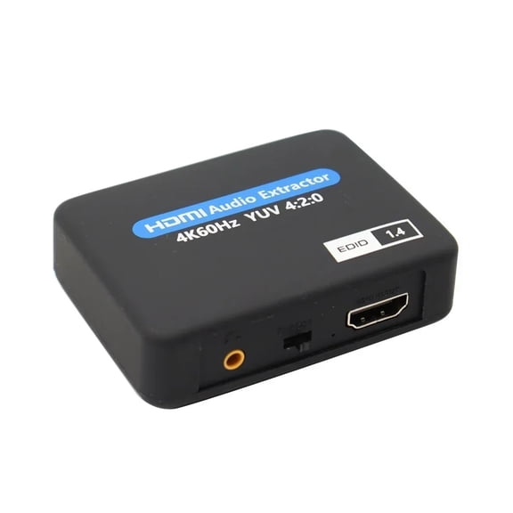 4K 2K Video Extractor -Compatible To 3.5MM Converter SPDIF Optical TOSLINK Stereo Out Splitter Adapter