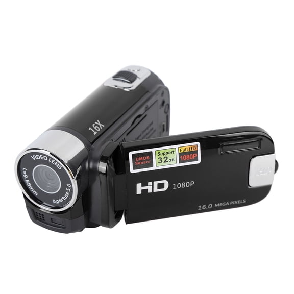 4K 48MP Digital Video Camera Camcorder with 2.7 Inch 270 Degree Rotatable TFT Screen 16x Digital Zoom Compact Vlogging Camera Portable Handheld DV Recorder