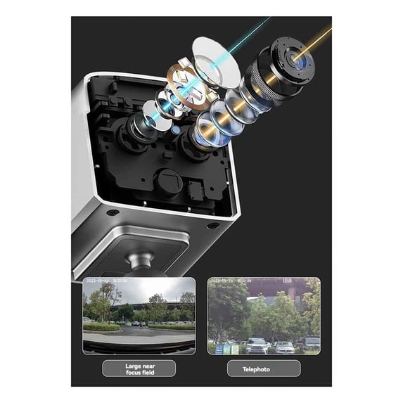 4K 4G Dual Lens Camera 6X Zoom 5MP Low Power Consumption IR Night Vision Motion Detection Camera