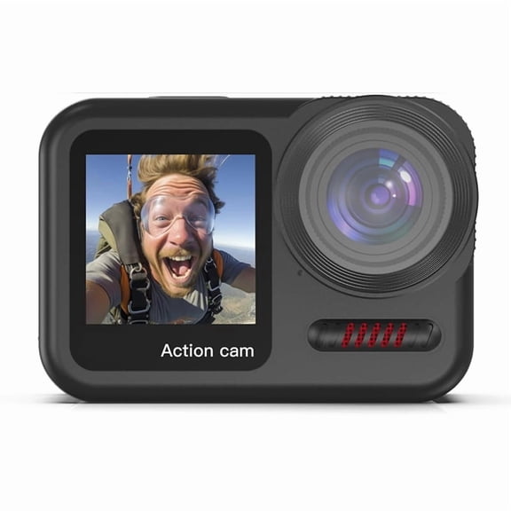 4K 60FPS Waterproof Action Camera, Bare ABS 66FT Underwater Camera, 2" Touch Screen Sports,for Diving Cycling Outdoor