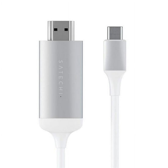 4K 60Hz Aluminum Type-C to HDMI Cable, Silver