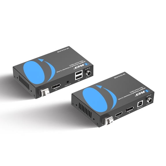 4K@60Hz DisplayPort Extender (Loop) - 10km (Fiber-Optic) - (DP-FO10-KVM)