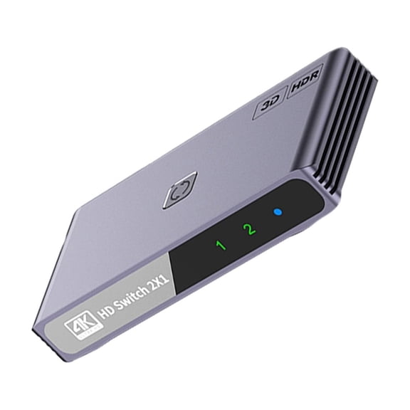 4K 60Hz HD Video Switcher, Smart Bi-Directional 2 Port Media Hub