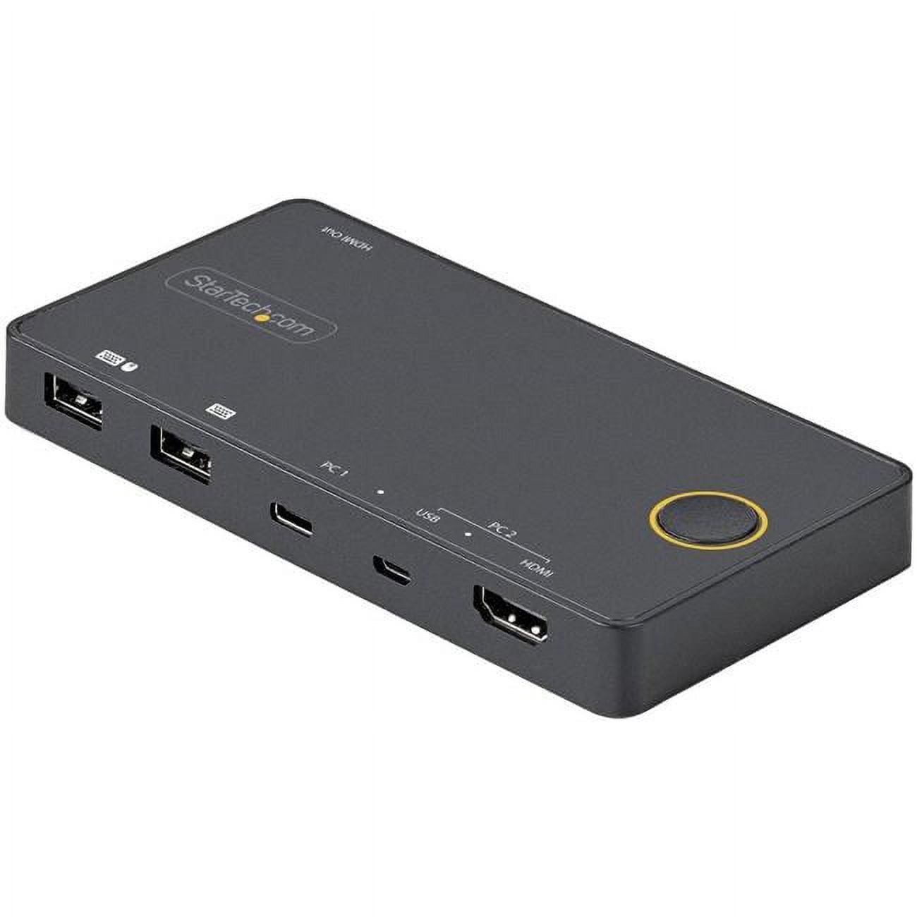 KVM Switch HDMI 2 Port, Commutateur KVM HDMI USB 4K@ 60Hz pour 2 PC  Partageant 1 moniteur, Clavier, Souris, Imprimante, Ultra HD, 3 USB 2.0,  avec 2