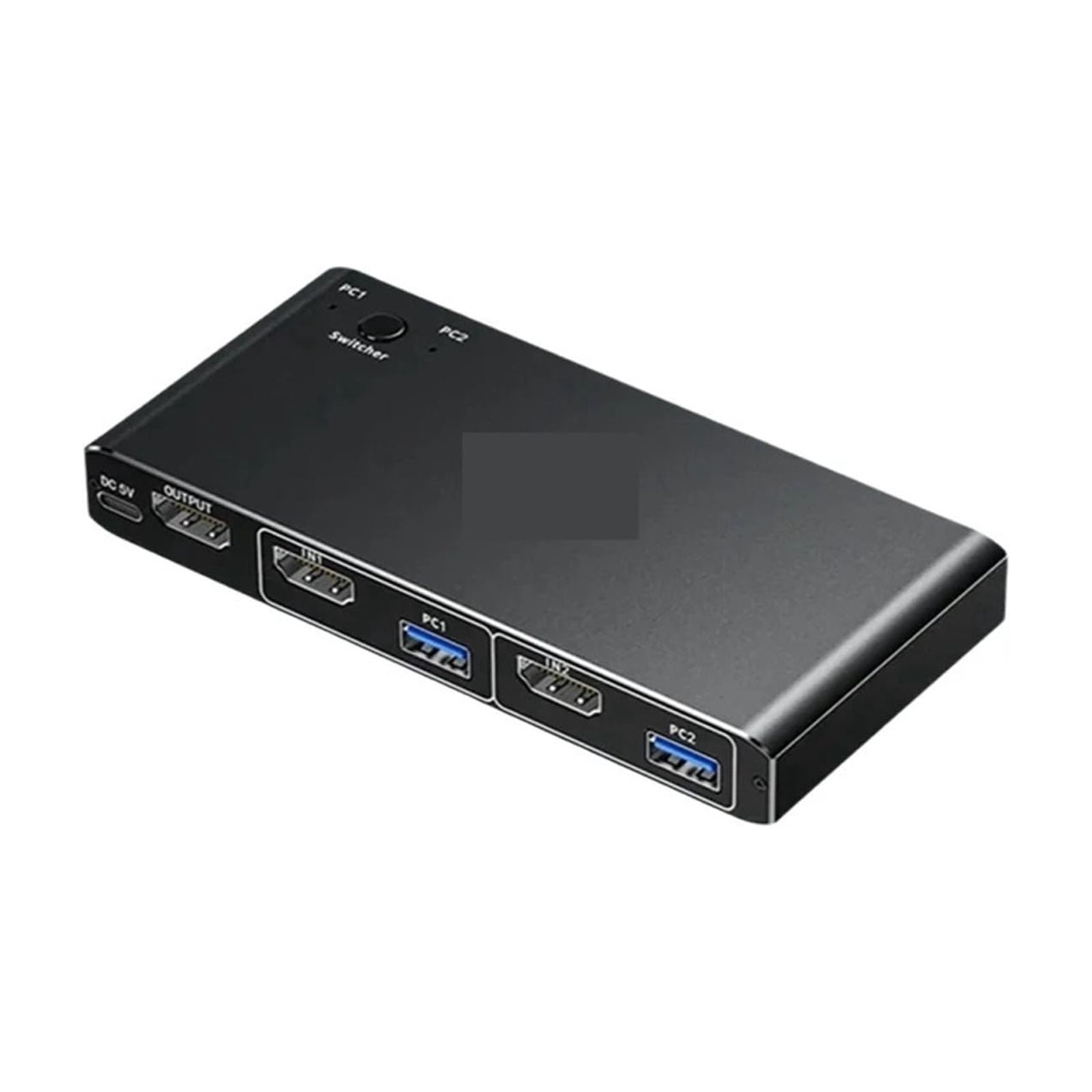 4K 60Hz KVM Switch 2 PC 1 Monitor, Ultra HD Selector with 4 USB 3.0