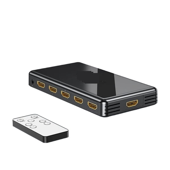 4K 60Hz Switch 5x1 3x1 Video Switcher 5/3 In 1 Out With IR Remoter