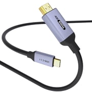 4K 60Hz USB-C to HDMI Cable, 6.6Ft/2M High-Speed USB 3.1 Type-C to HDMI Cord, Thunderbolt 4/3 Compatible