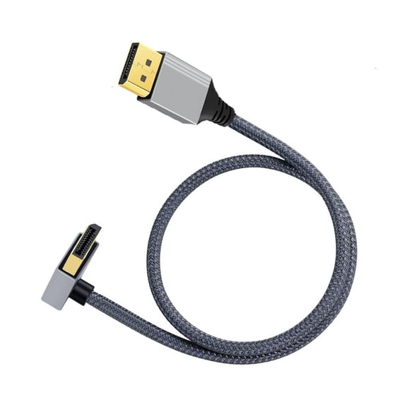 4K 60Hz Video Cable Contra Angled Connection Fast Speed for PC Monitors Display