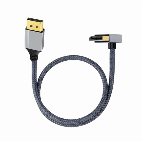 4K 60Hz Video Cable Contra-angled Connection Adapter Cord 100CM