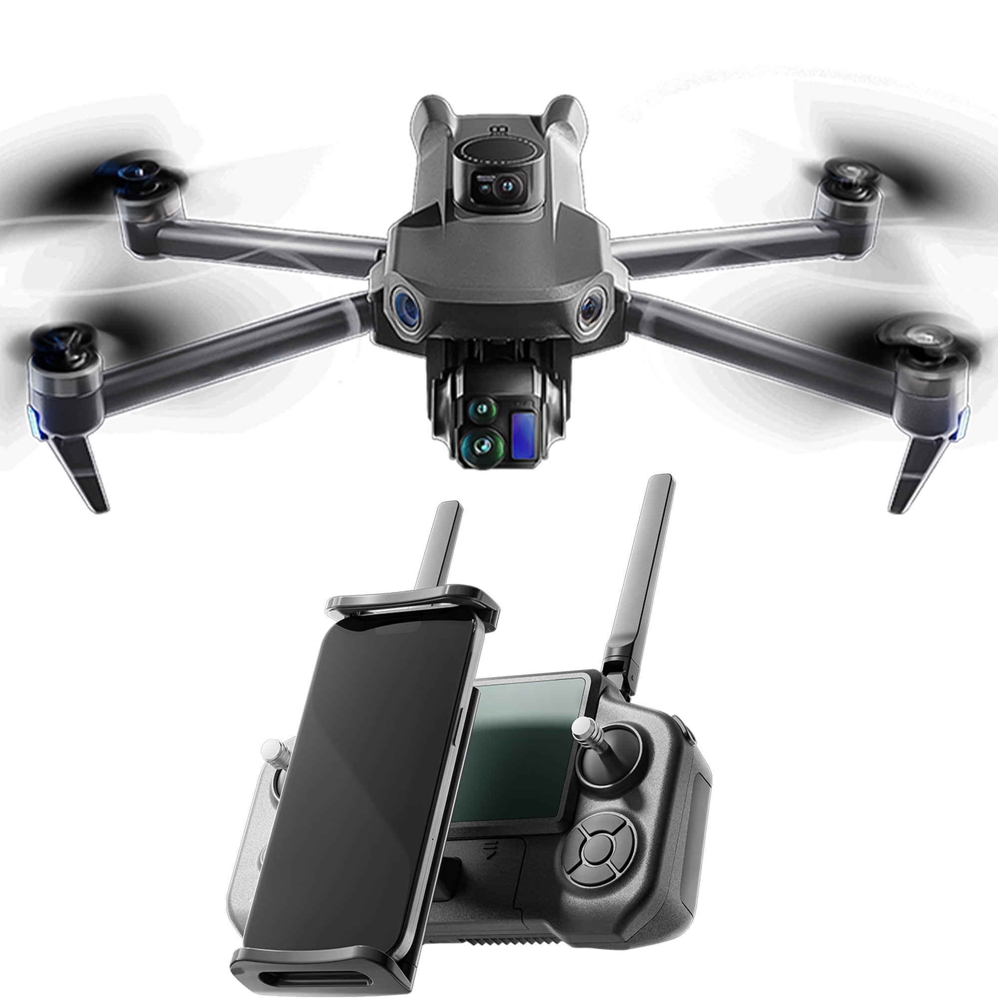 4K 60fps Video Drone with 3-Axis Brushless Gimbal, 45min Flight Time ...