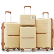 Luggage Sets 4 Piece(14/20/24/28) PP Lightweight & Durable Expandable suitcase