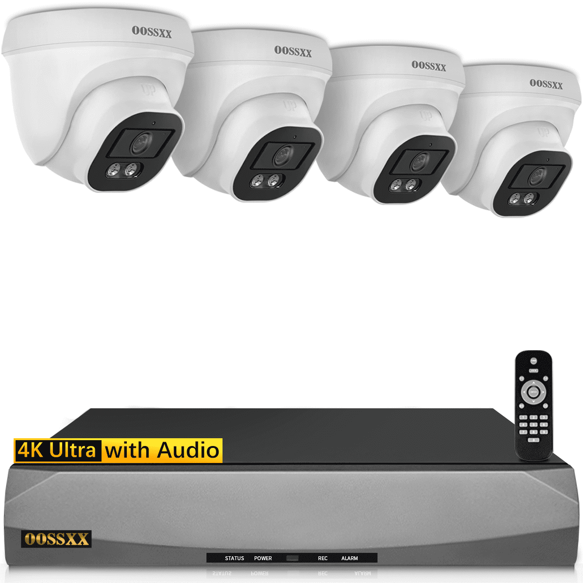 {4K/8.0 Megapixel & 130° Ultra WideAngle} with Audio PoE Dome Outdoor Home Security Camera
