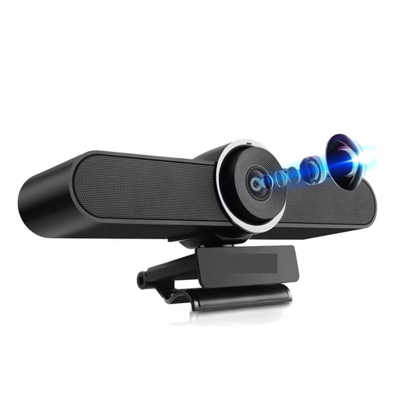 4K 8MP EPTZ Webcam With Auto-Framing USB PC Webcam With Microphones And Speaker 5X Digital Zoom EPTZ Web Cam 120° FOV ,Full Clarity