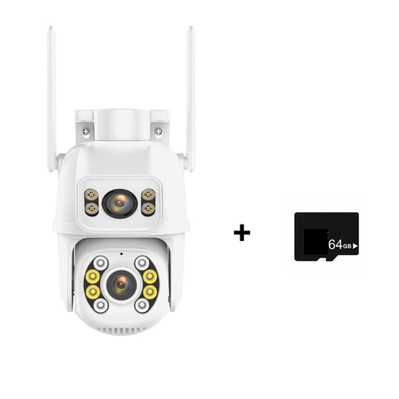 4K 8MP IP Camera Dual Lens Dual Screen PTZ Camera Outdoor 4MP AI Auto Tracking Security Camera P2P Video Surveillance