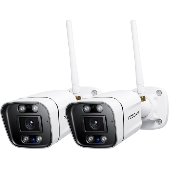 4K 8MP Security Cameras Wireless Outdoor, 5GHz&2.4GHz WiFi Surveillance Camera for Home Outside, 120 FoV, 20x Zoom, AI Detect Human/Vehicle (8MP Cam(2pack))