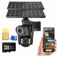 thumbnail image 1 of 4K/8MP Solar Security Cameras Dual Lens 360°PTZ Solar Camera Outdoor Wireless Cameras for Home Security Camera (8MP No Card), 1 of 6