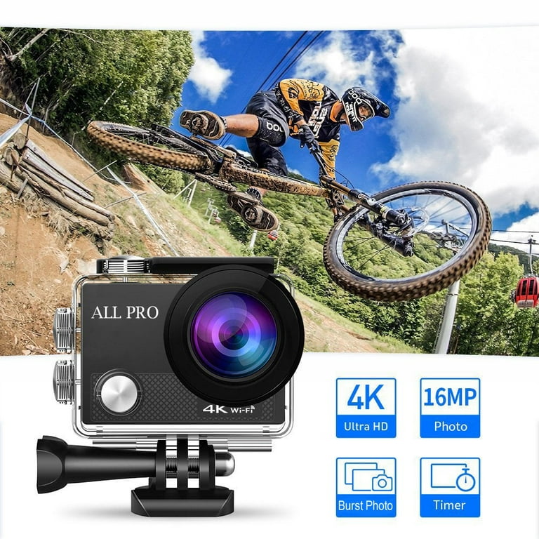 4K Action Pro Waterproof All Digital UHD WiFi Camera + RF