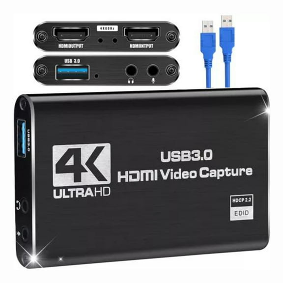 4K Audio Video Capture Card USB 3.0 HDMI Video Capture Device Full HD Recording for Game Live