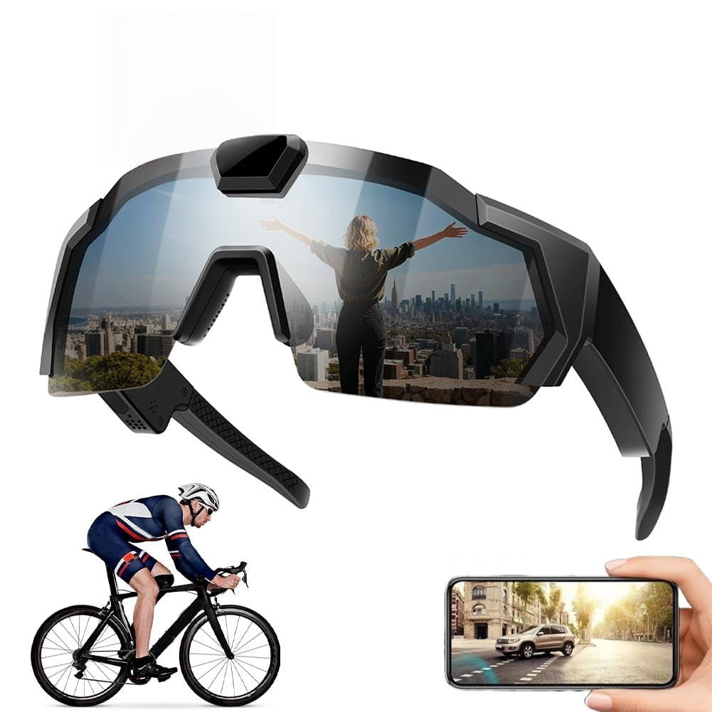 4K Baseball Camera Glasses — Unisex Smart Video Sunglasses, Supports 1080P HD Recording, Includes 32GB SD Card