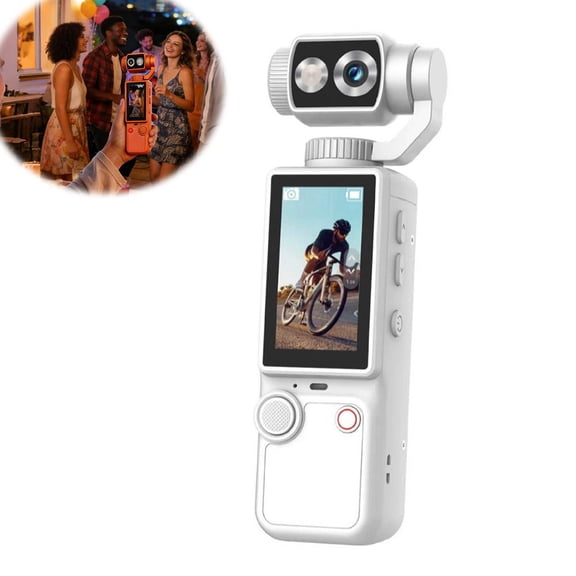 4K Body Cameras with Audio and Video Recording, Handheld Pocket Camera with Fill Light, 2000mAh Battery, Mini Vlogging Camera for Travel, Sports, Work Records, Covert Recording