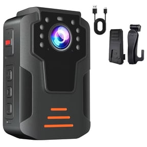 4K Body Worn Camera 128GB 2160P HD 145 Wide Angle Night Vision 3600mAh Battery Loop Recording Compact Chest Camera Law Enforcement Security Personal Use