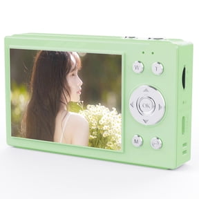 Beginner-Friendly Green CCD Digital Camera with 2.8-Inch Screen, 4K 64MP WiFi, 16x Digital Zoom, Includes Type-C Cable