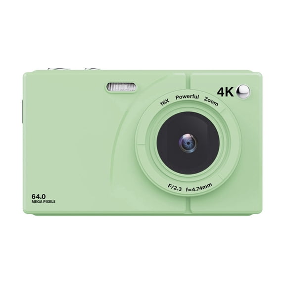 4K CCD Digital Camera 64MP Wifi HD Digital Video Camera 16X Digital Zoom with 2.8inch Screen Green