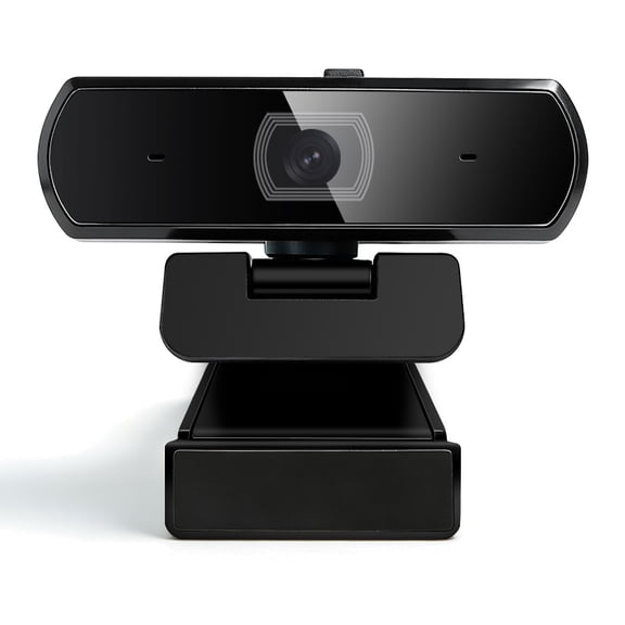 4K CMOS HD Webcam, Dual Mic Noise Reduction Auto Focus USB Plug&Play Web Camera for PC Mac Conference Live Streaming