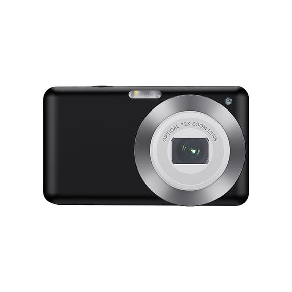 4K Compact Digital Camera with Retractable Lens 6X Optical Zoom 8MP High-Sensitivity CMOS Sensor for Photography and Video