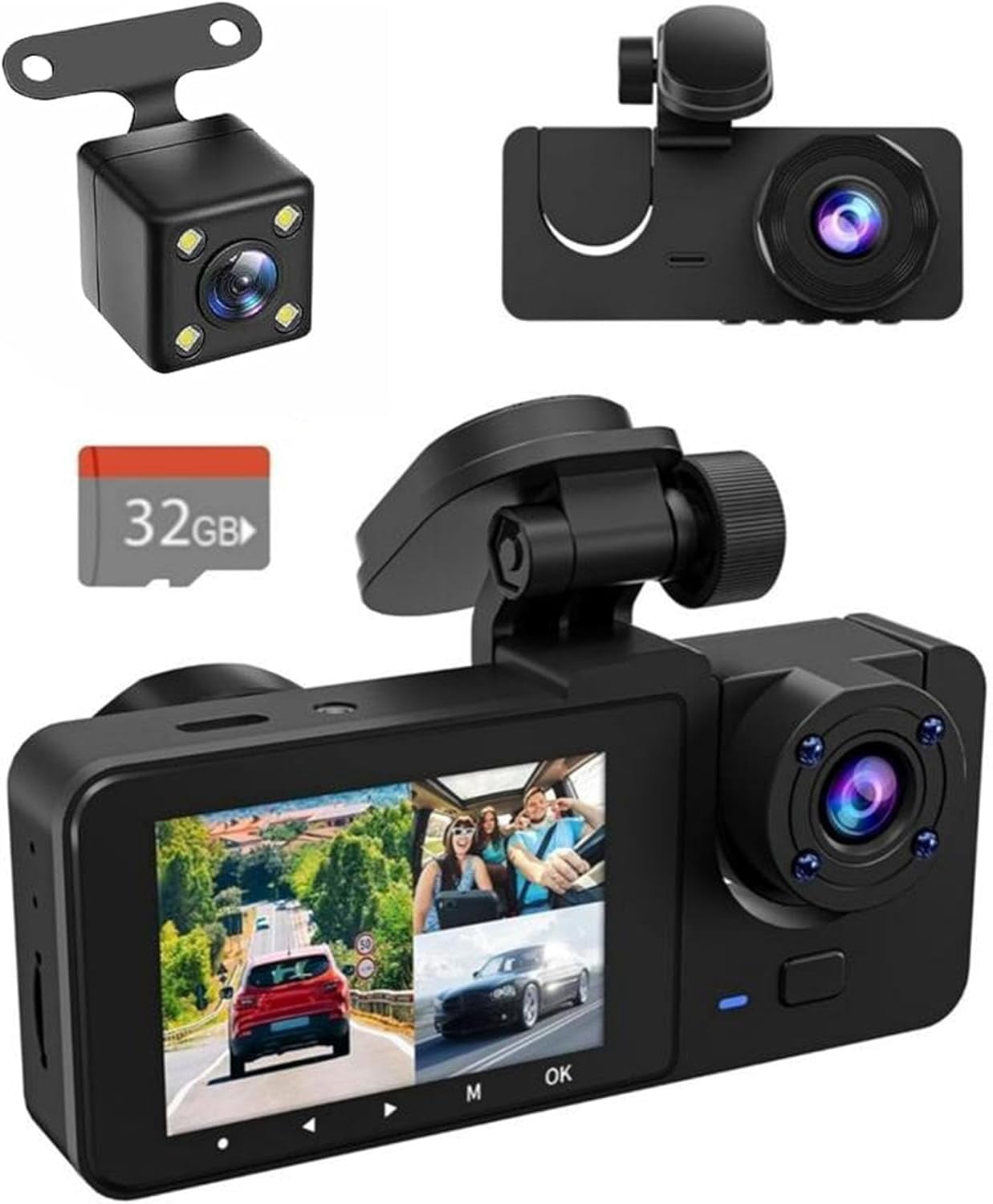 FOCUWAY D2 Duo 4K Dash Cam With Hardwire Kit - 24/7 Parking Monitor, Dual Channel, Built-in GPS & WiFi 5 thumbnail image