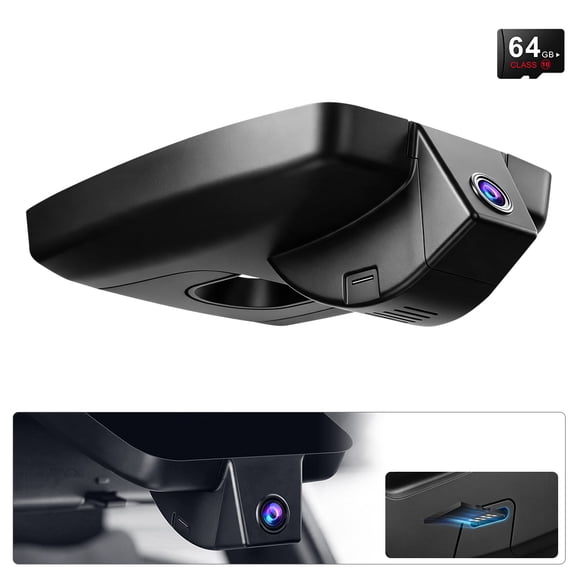 4K Dash Cam Custom for Kluger/Highlander 2020-2026 LELimited L XLE XSE Platinum UX70(Gen4) OEM Look WiFi & App Loop Recording GPS 64GB Card