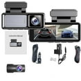 thumbnail image 1 of 4K Dash Cam with Front and Rear Camera, Free 64GB Card, Dashcam WiFi/App Control Car Camera Dash Cam with Reversing Camera, 170° Wide Angle Lens, Loop Recording, Parking Monitoring (WiFi+GPS+32GB), 1 of 7